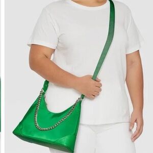 Wild Fable Green Crossbody Bag with Chain Accent new never used